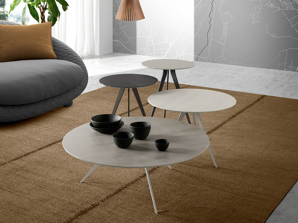 table basse metal ceramique trendy design moderne complement fabriqué ramiro tarazona