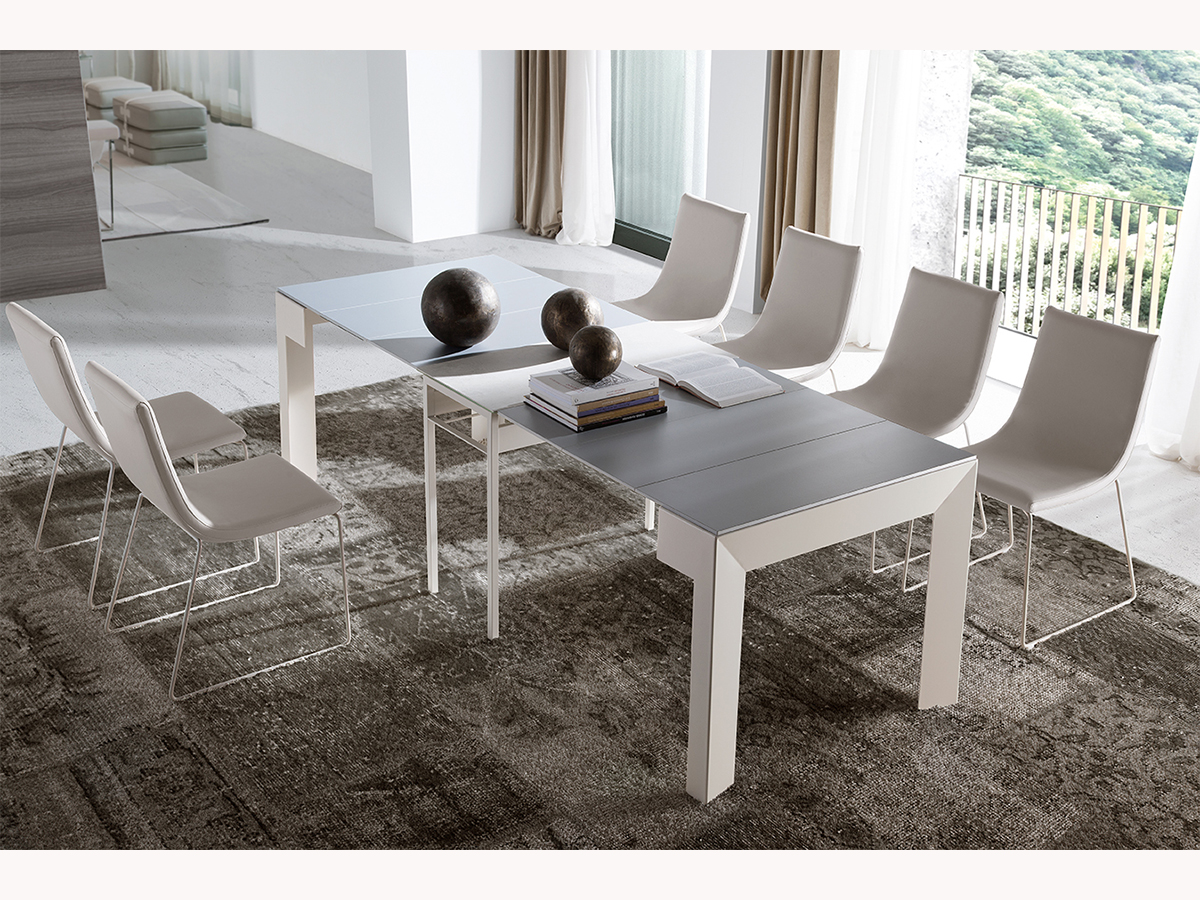 table console extensible metal ceramique voila design moderne complement ramiro tarazona